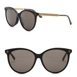 GUCCI 57mm Rounded Sunglasses